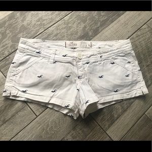 White Hollister Soft Shorts